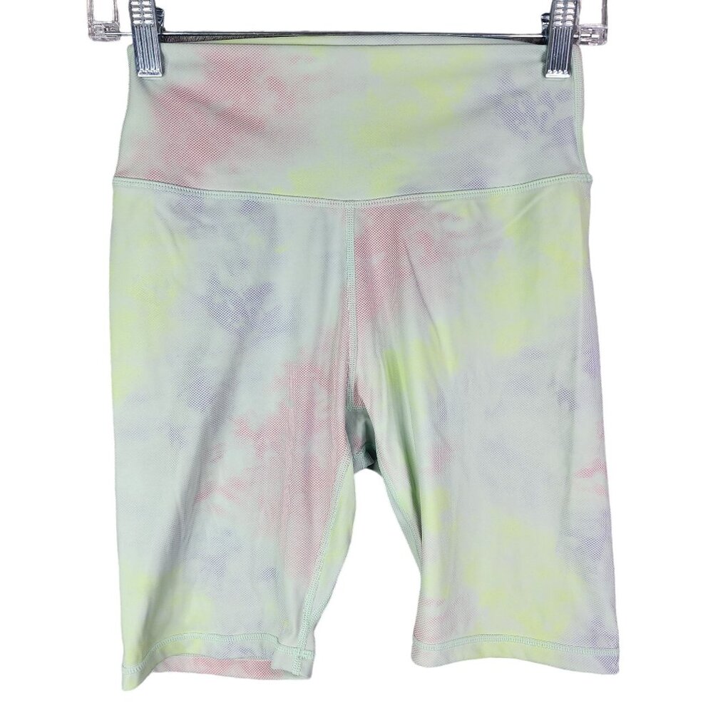 Womens Zyia Active Tie-Dye Bike Shorts 9" Inseam Size M